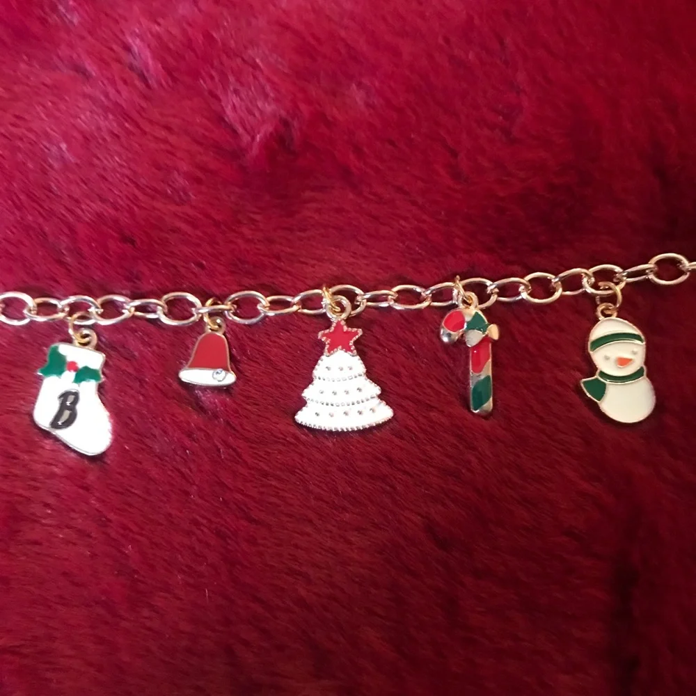 3/$15 Christmas charm bracelets - Picture 2 of 2